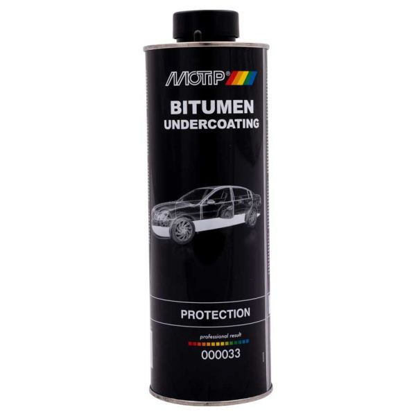 Motip bitumen underbodycoating zwart - 1.000ml onderschroefbus