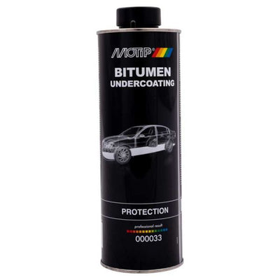 Motip bitumen underbodycoating zwart - 1.000ml onderschroefbus