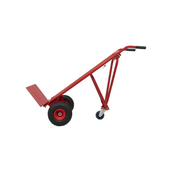 Steekwagen rood + steunwiel.*