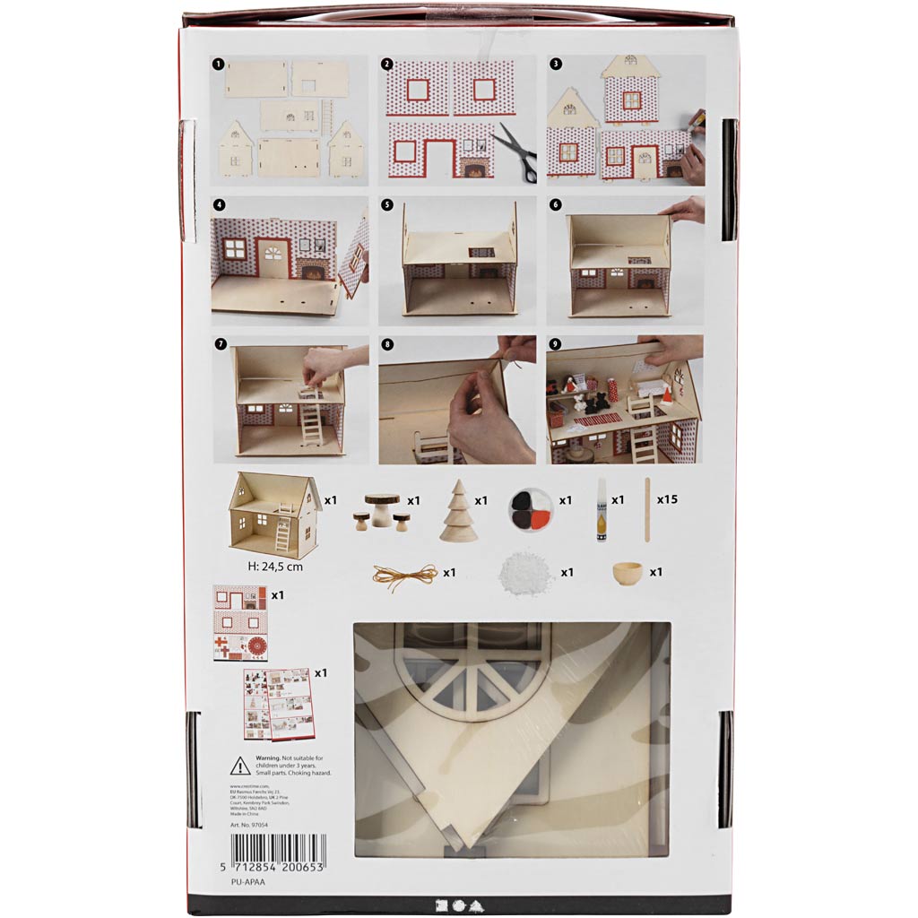 Creativ company hobbyset huis van de kerstman