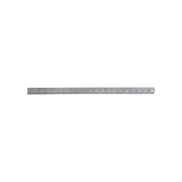 Liniaal 50 cm. rvs