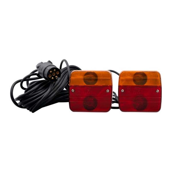 Trailergear verlichtingsset 7,5m 7-polig+ magneet