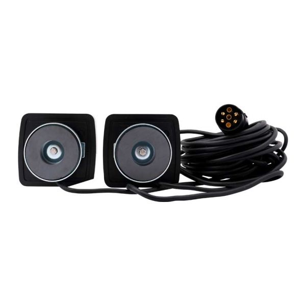 Trailergear verlichtingsset + magneet led 12 m. 7-polig