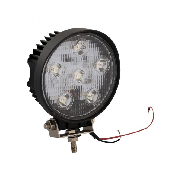 Trailergear werklamp 6 leds, 18 watt 12-24 volt.