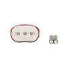 Fietslamp 3 leds wit
