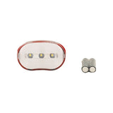 Fietslamp 3 leds wit - afbeelding 1