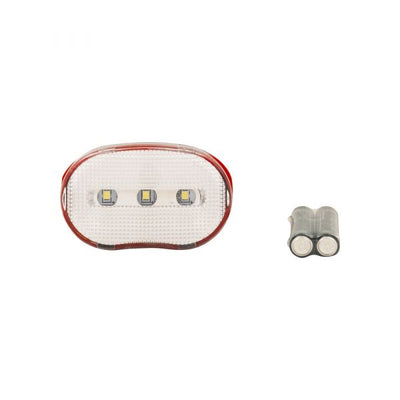 Fietslamp 3 leds wit
