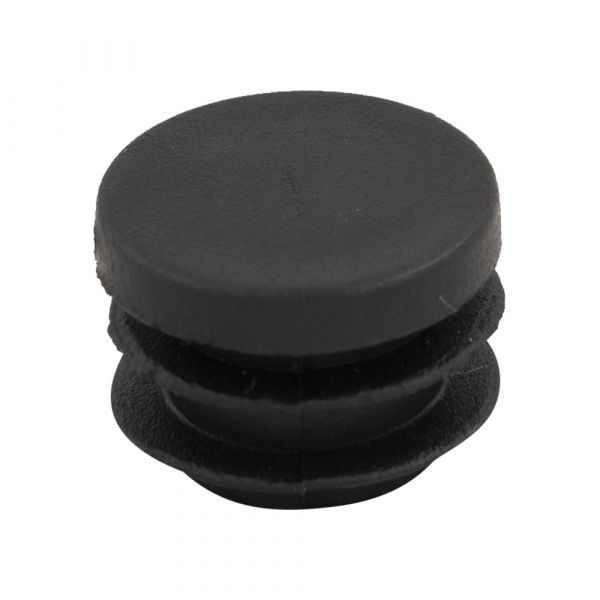Insteekdop rond 19 mm. platte kop