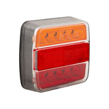 Trailergear achterlicht 10x10cm. led kleur - afbeelding 1