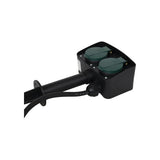 Vb extend dubbele tuincontactdoos op spies - 10 meter geaard snoer - zwart groen - afbeelding 3