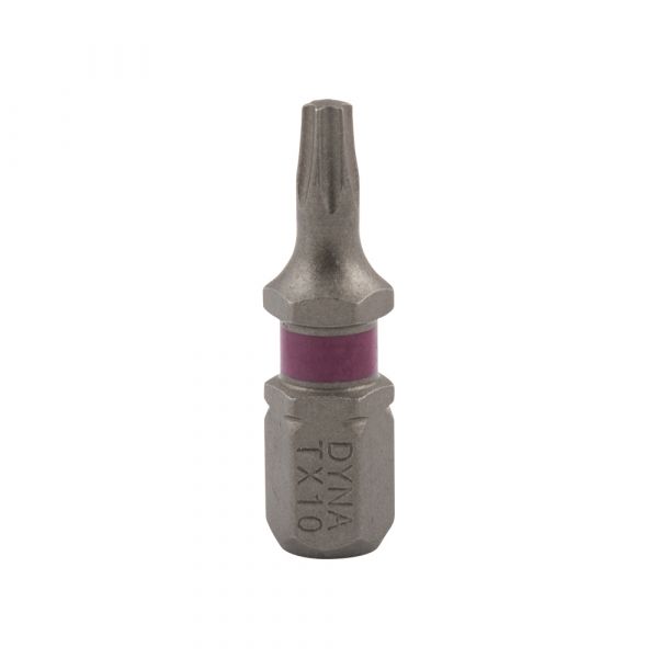 Schroefbit 25 mm tx-10 roze 10x
