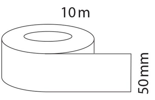 Afdichtingstape 10 meter pvc wit