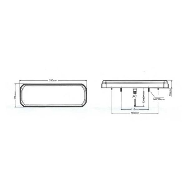 Ac hterlicht dynamic led l=r
