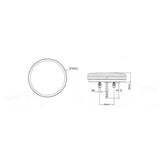 Ac hterlicht dynamic led rond * - afbeelding 4