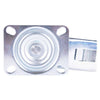 Tarsus zwenkwiel + rem 125 mm. blauw