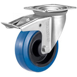 Tarsus zwenkwiel + rem 160 mm. blauw - afbeelding 1