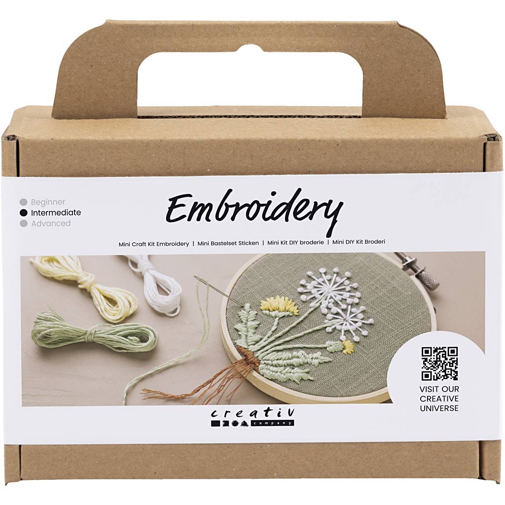 Creativ company http: www.cchobby.nl mini-hobbyset-borduurwerk-borduurframe-dusty-groen-1-doos