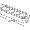 Flitslamp led proline 10-30 volt 4 led