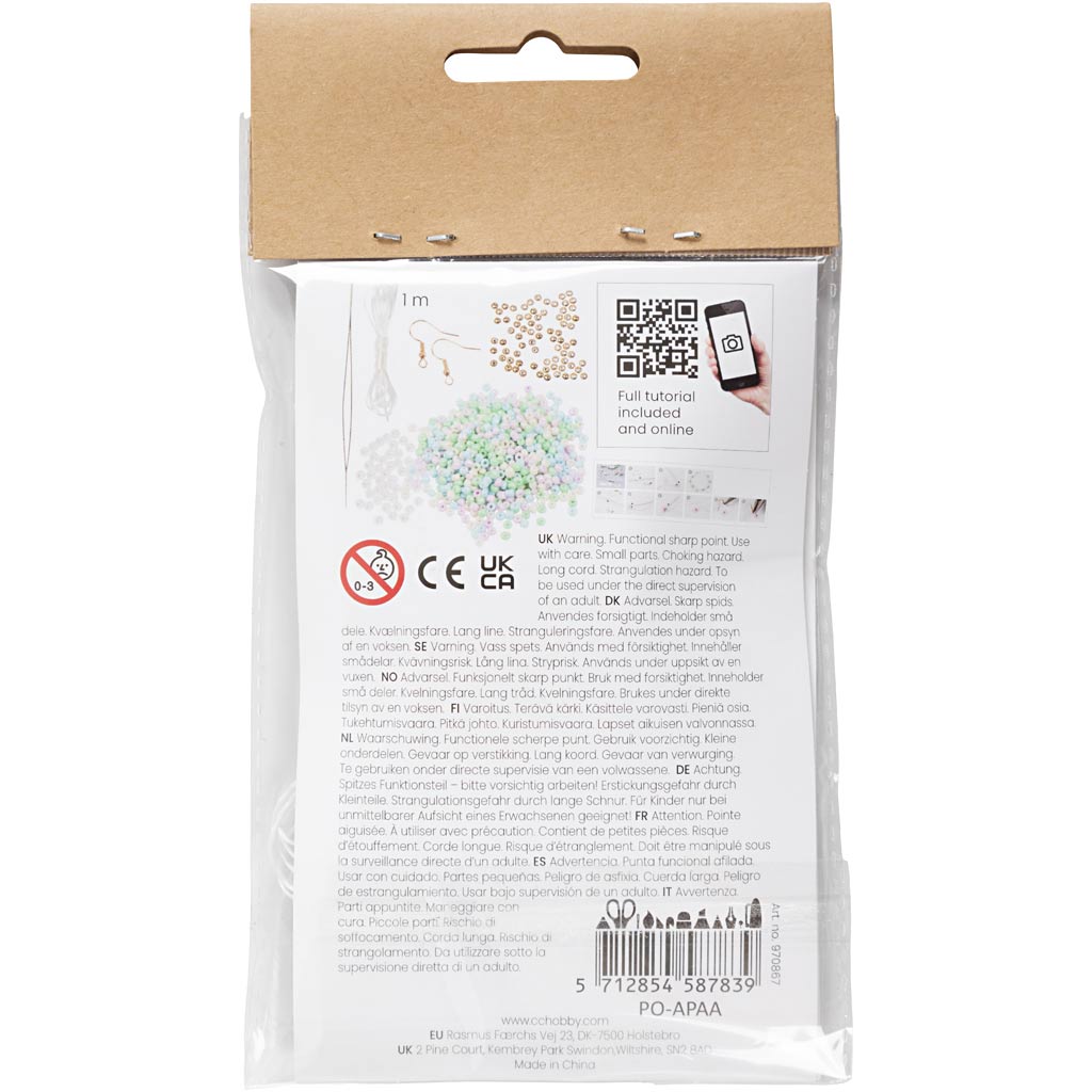Creativ company mini hobbyset sieraden elastische armband en oorbel
