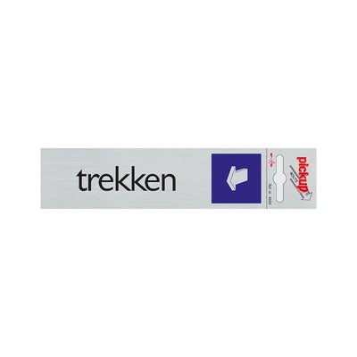 Bord alulook trekken liggend - 165x44 mm zelfklevend.