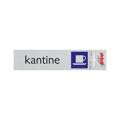 Bord alulook kantine - 165x44 mm zelfklevend.