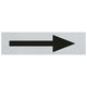Bord alulook pijl - 165x44 mm zelfklevend.