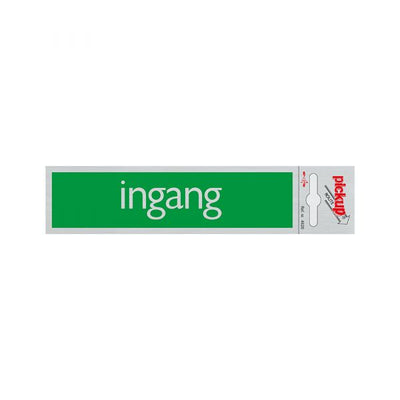 Bord alulook ingang - 165x44 mm zelfklevend.