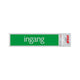 Bord alulook ingang - 165x44 mm zelfklevend.
