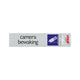 Bord alulook camerabewaking - 165x44 mm zelfklevend.