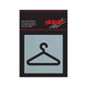 Bord alulook garderobe - 80x80 mm zelfklevend.