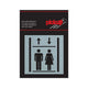 Bord alulook lift - 80x80 mm zelfklevend.