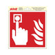 Sticker plaats brandmelder - 200x200 mm.