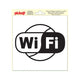 Sticker wifi - 200x200 mm.