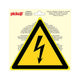 Sticker gevaarlijke elektrische spanning - 200 mm driehoek.