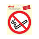 Sticker verboden te roken - 150 mm rond.
