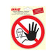 Sticker verboden voor onbevoegden - 150 mm rond.