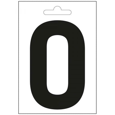 Nautic letter o zwart 100 mm.
