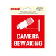 Sticker camerabewaking - 150x150 mm.