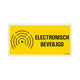 Bord electronisch beveiligd - 150x300 mm.
