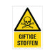 Bord giftige stoffen - 230x330 mm.