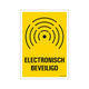 Bord electronisch beveiligd - 230x330 mm.