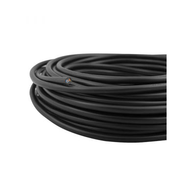 Q-link huishoudsnoer 2x0.75 zwart 20 meter