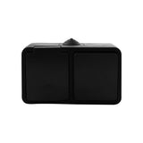 Q-link combinatie opbouw - wissel - met randaarde - spatwaterdicht ip54 - zwart - afbeelding 1