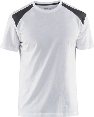 Blåkläder t-shirt 3379-1042-1098 wit donkergrijs mt. l