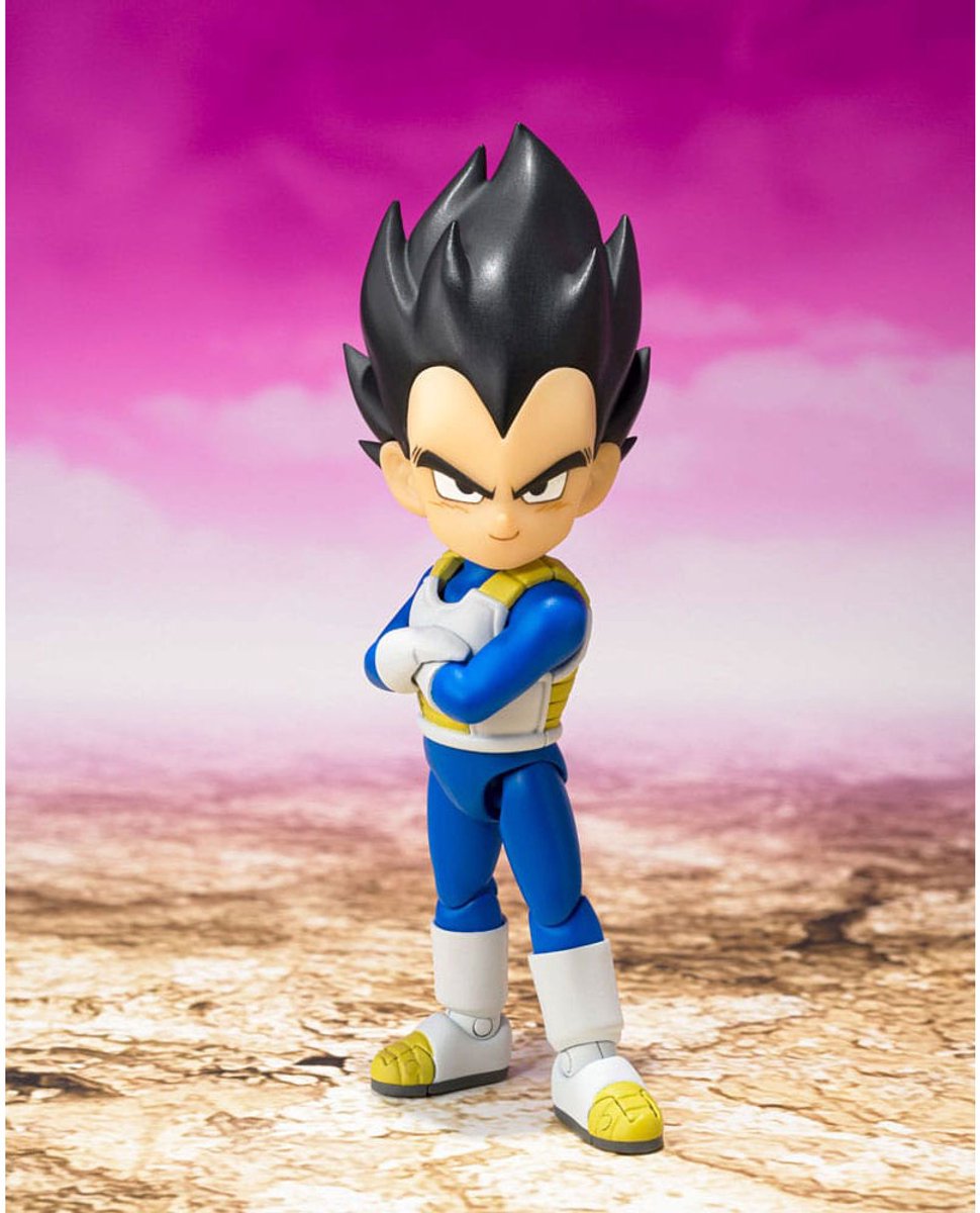 Bandai tamashii nations dragon ball daima s.h.figuarts action figure vegeta mini 7 cm action figuur