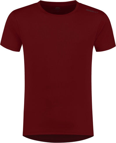 Rogelli promo hardloopshirt heren - korte mouwen - bordeaux - m