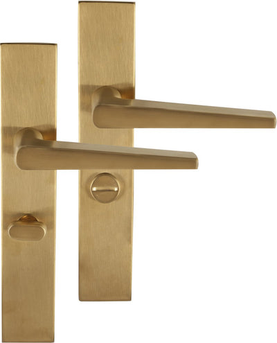Differnz | rotterdam deurkruk | vierkant schild | wc 63 mm | goud
