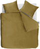 Ambiante velvety dekbedovertrek - tweepersoons - 200 x 200 220 cm - oker