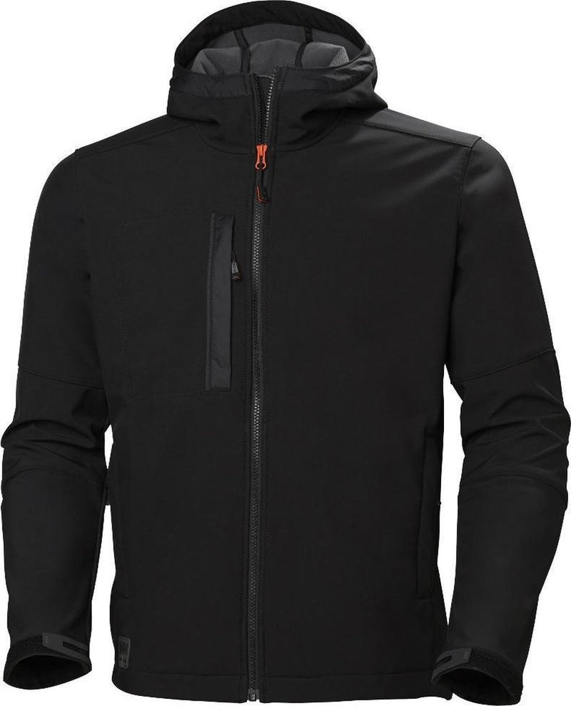 Helly hansen kensington hooded softshell 74230 - mannen - zwart - s