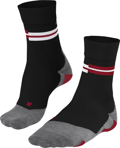 Falke ru5 hardloopsokken anti blaren, ultralichte padding functioneel garen sportsokken heren zwart - maat 44-45